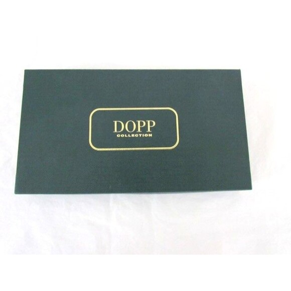 Vintage Dopp All Leather Black Checkbook Wallet Large Deadstock New in Boz - Picture 2 of 16